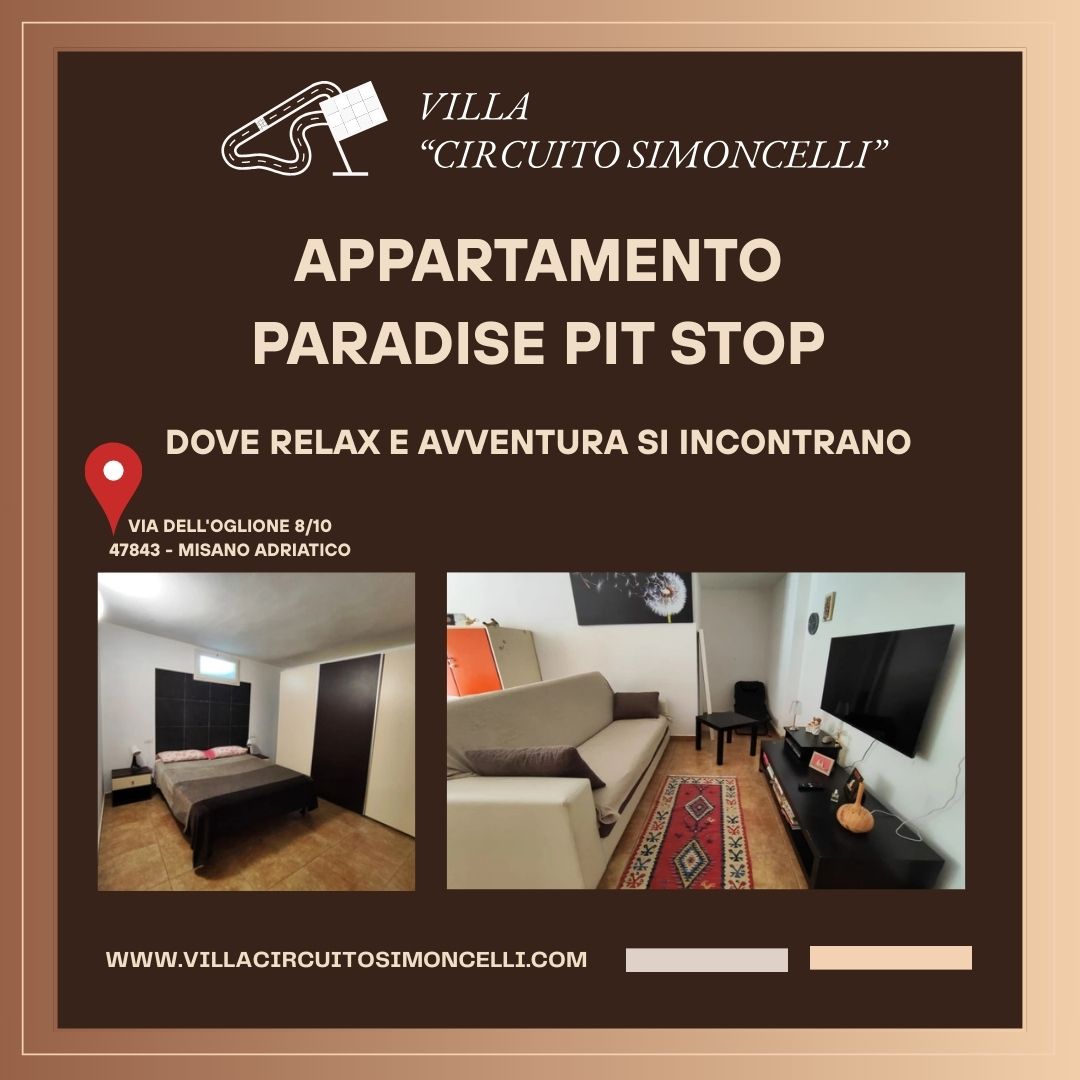 Appartamento Paradise Pit Stop – Dove Relax e Avventura si Incontrano